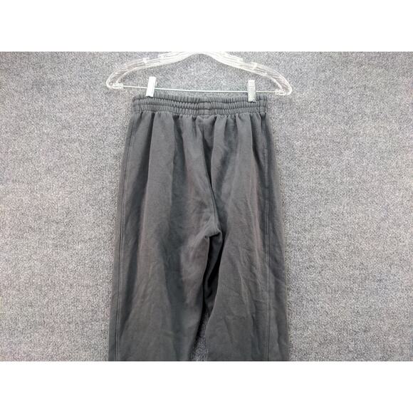 Adidas Sweatpants Size Small Gray Polycotton Blend Spell Out Logo - Picture 5 of 10